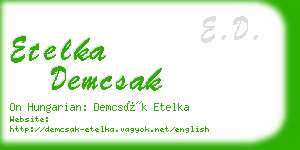 etelka demcsak business card